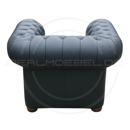 Chesterfield  Ledersessel Classic mit Kristallen