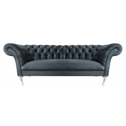 Chesterfield Sofa Belladiva Ludwik Samt 3-Sitzer
