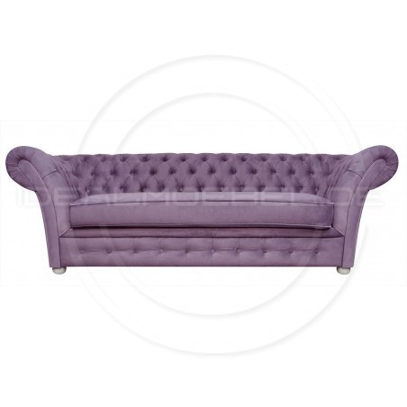 Chesterfield Sofa Femmediva Plus Samt 3-Sitzer