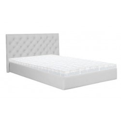 Chesterfield Lederbett Classic mit einem Behälter und klappbarem Lattenrost 140x200