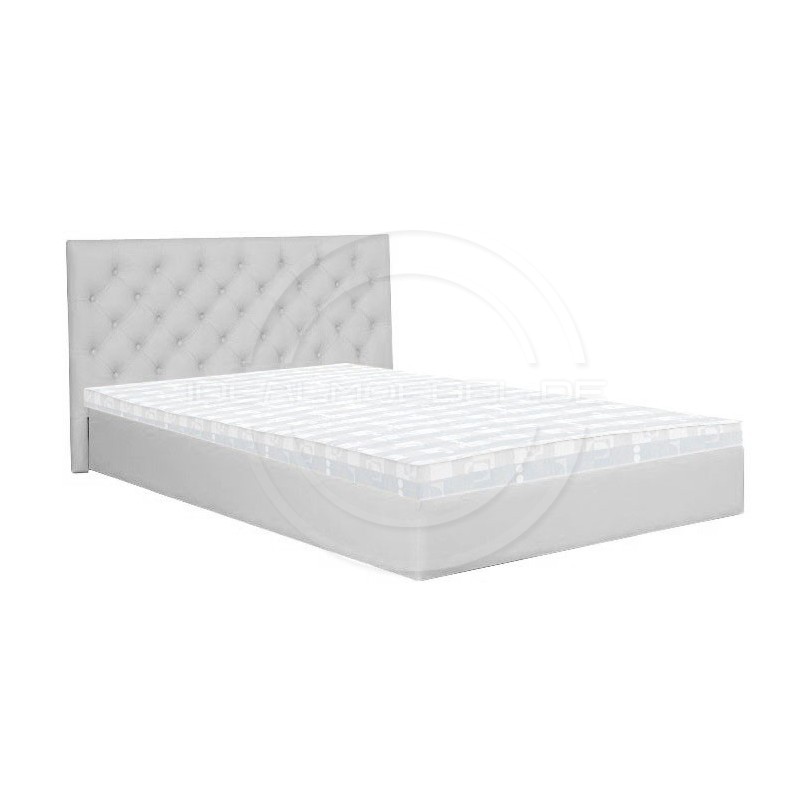 Chesterfield Lederbett Classic mit einem Behälter und klappbarem Lattenrost 140x200