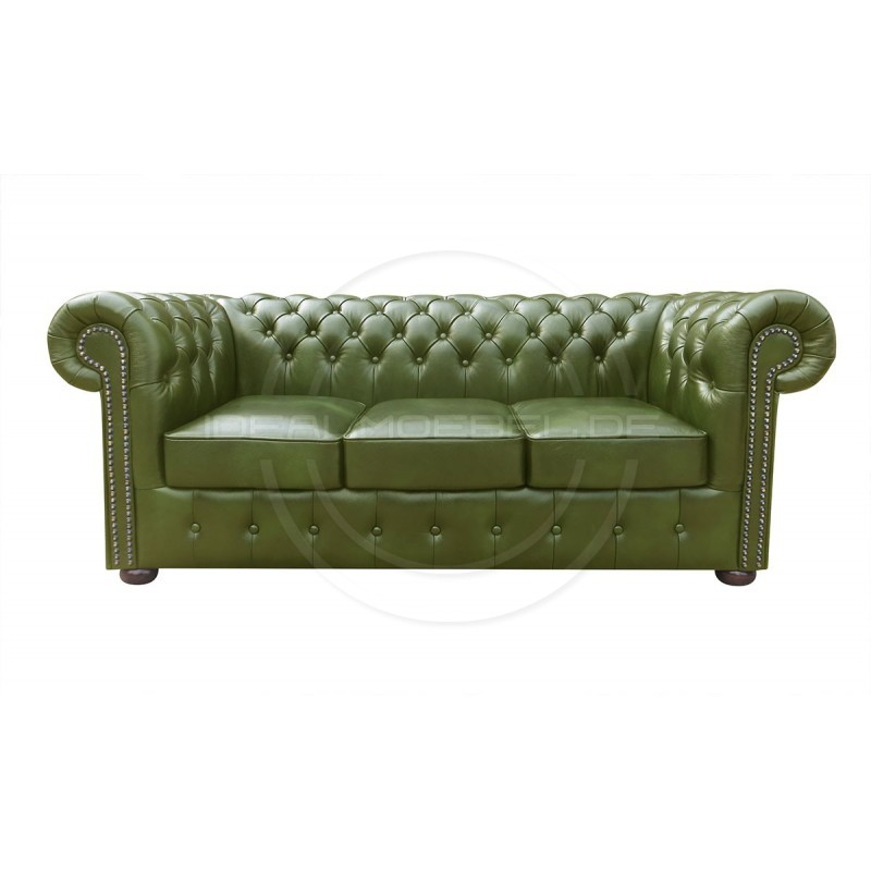 Chesterfield Ledersofa Classic XL 3,5-Sitzer