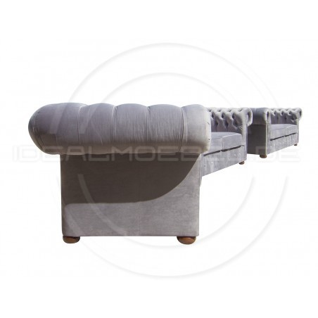 Chesterfield Sessel Classic XL Samt