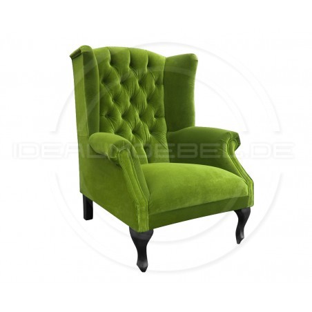 Chesterfield OHRENSESSEL Szerlok Samt