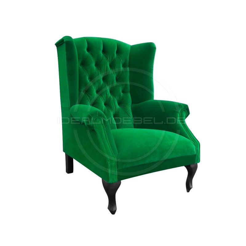 Chesterfield OHRENSESSEL Szerlok Samt