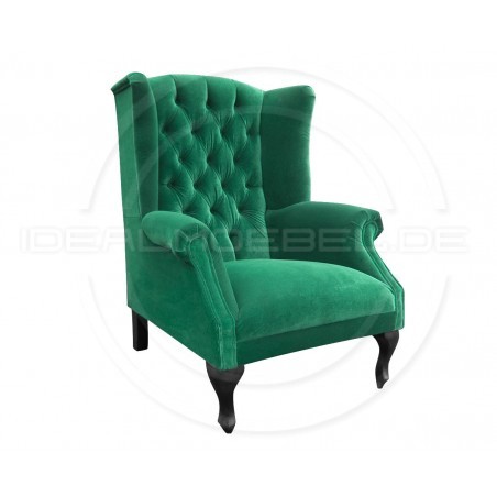 Chesterfield OHRENSESSEL Szerlok Samt