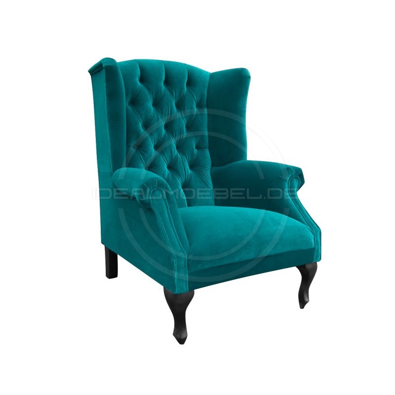 Chesterfield OHRENSESSEL Szerlok Samt