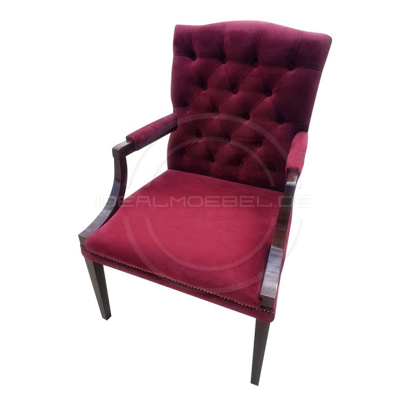 Chesterfield Sessel Morall Samt
