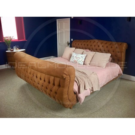 Chesterfield Stoffbett Regal Wenecja 200x200
