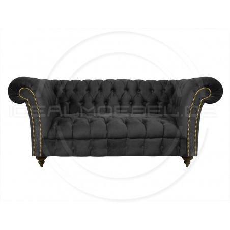 Glamour Sofa Elba Samt 2-Sitzer