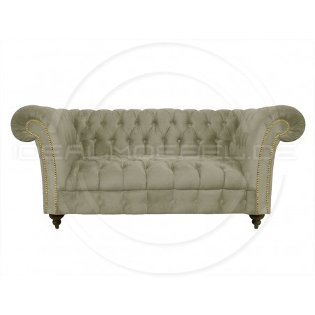 Glamour Sofa Elba Samt 2-Sitzer