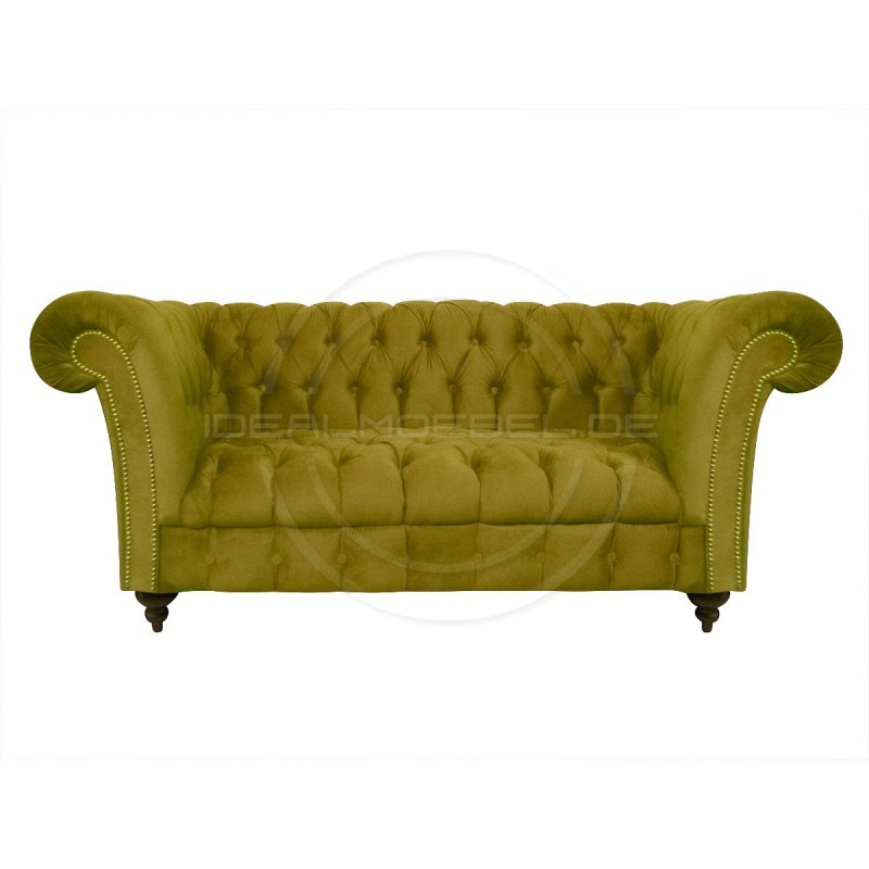 Glamour Sofa Elba Samt 2-Sitzer