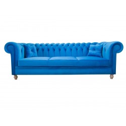 Chesterfield Sofa Canon Samt 4-Sitzer