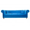 Chesterfield Sofa Canon Samt 4-Sitzer