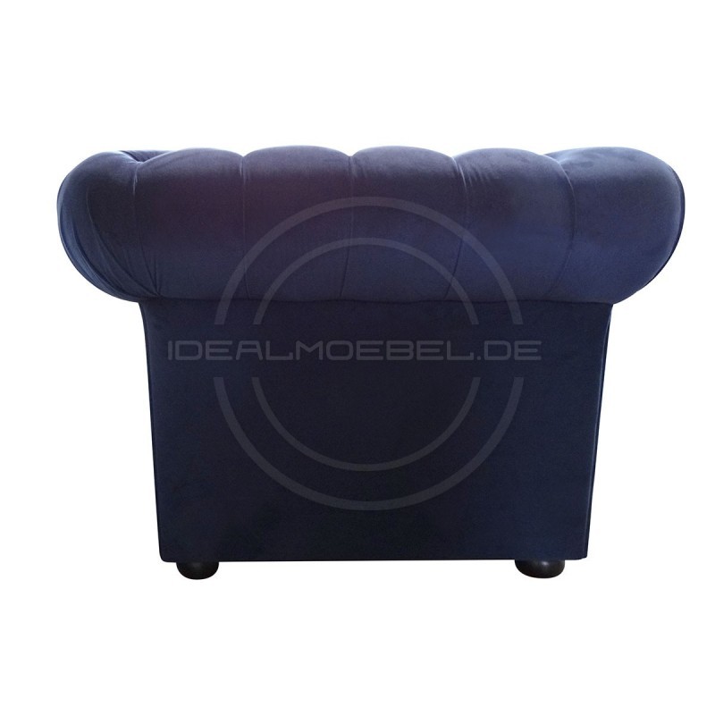Chesterfield Sofa March Samt 4-Sitzer