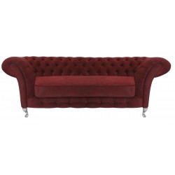 Glamour Chesterfield Sofa Femmediva Samt 3-Sitzer
