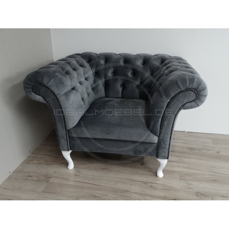 Chesterfield Sessel Belladiva Ludwik Samt