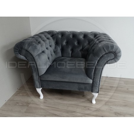 Chesterfield Sessel Belladiva Ludwik Samt