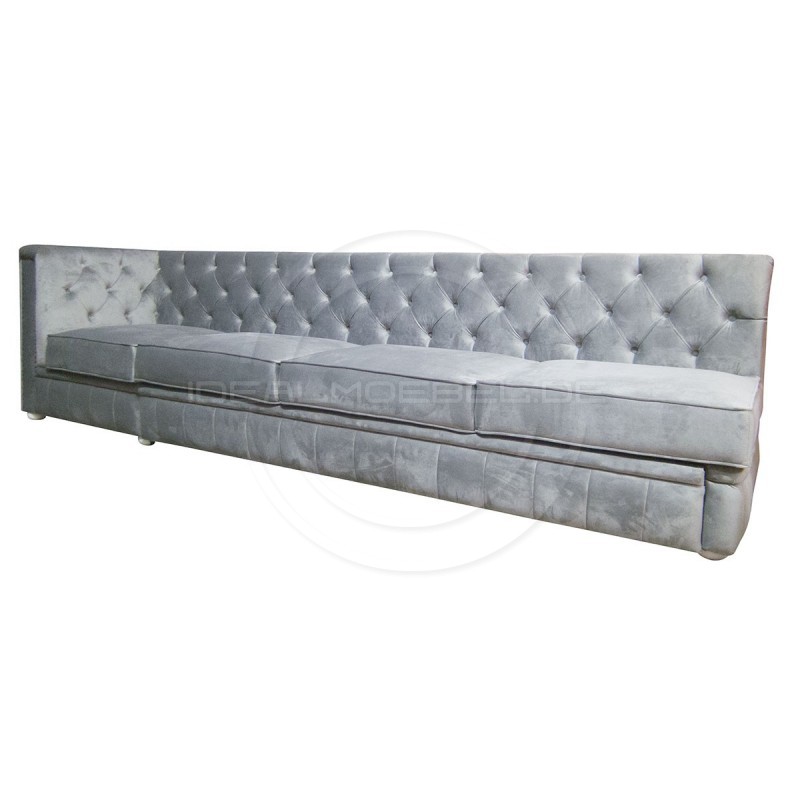 Chesterfield Ecksofa Modulare Celebrity 195x300 mit Schlaffunktion, Samt