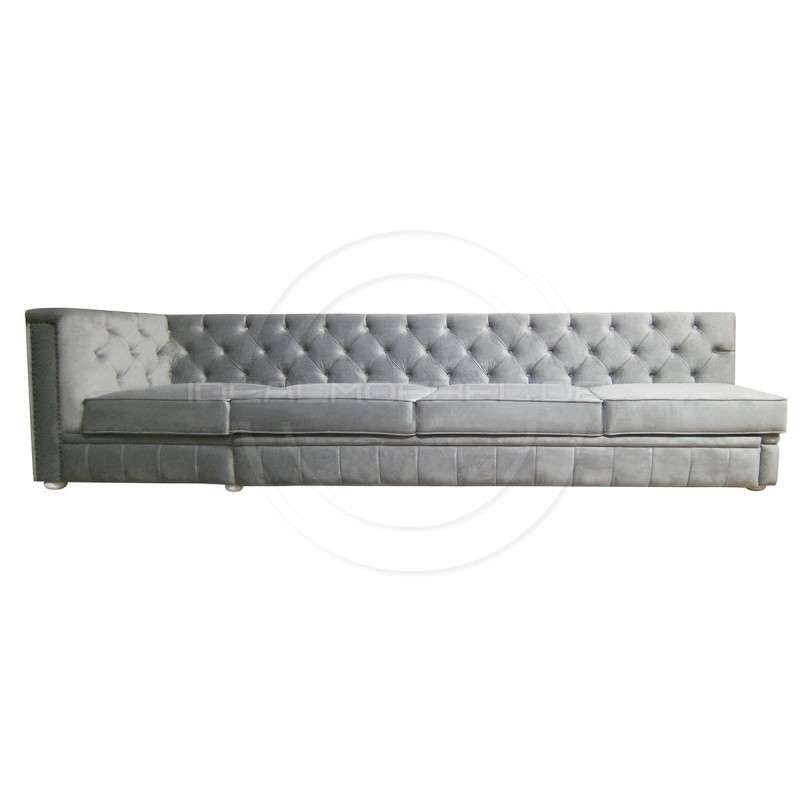 Chesterfield Ecksofa Modulare Celebrity 195x300 mit Schlaffunktion, Samt