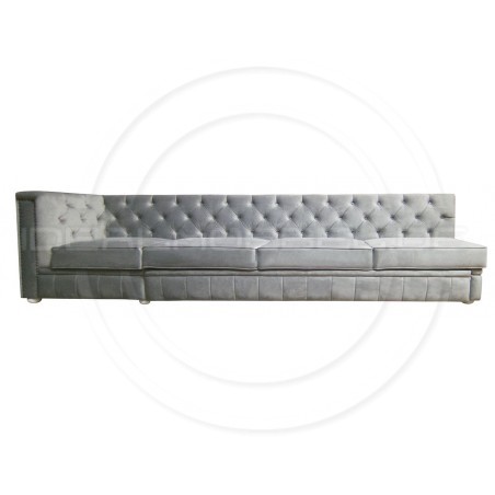 Chesterfield Ecksofa Modulare Celebrity 195x300 mit Schlaffunktion, Samt