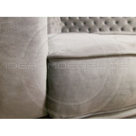 Chesterfield Ecksofa Modulare Celebrity 195x300 mit Schlaffunktion, Samt