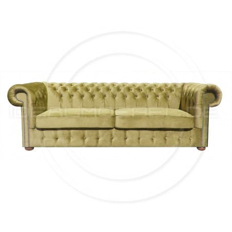 Chesterfield Sofa Classic XL Samt 4,5-Sitzer