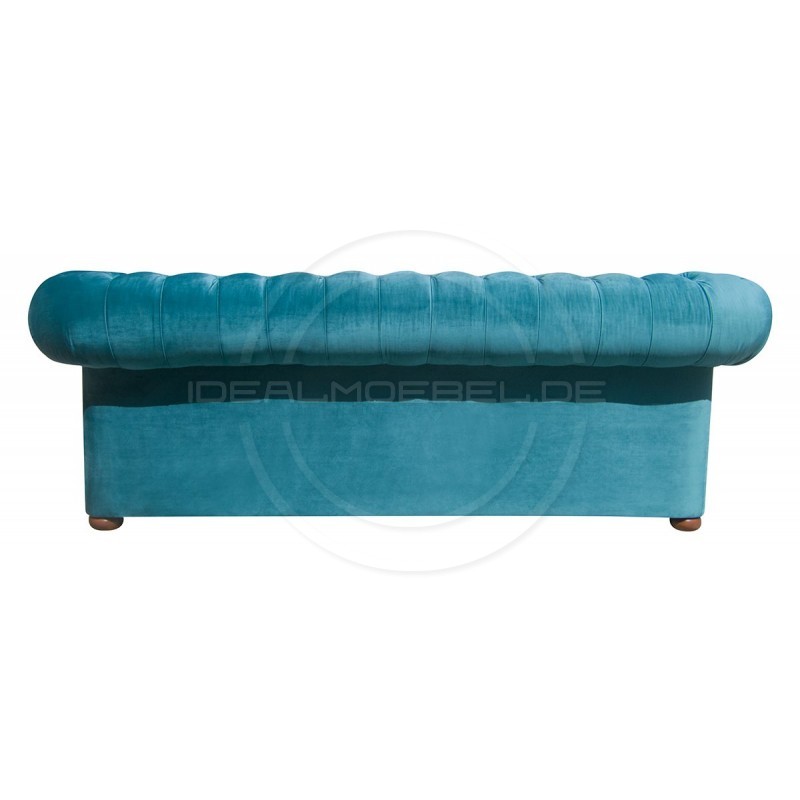 Chesterfield Sofa Classic XL Samt 4,5-Sitzer