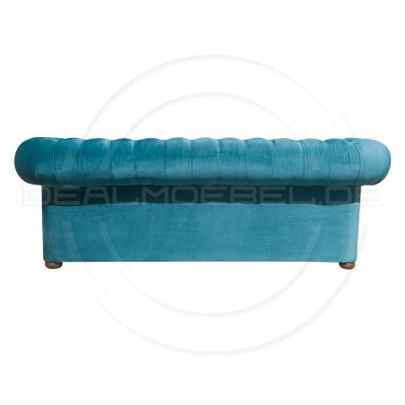 Chesterfield Sofa Classic XL Samt 4,5-Sitzer