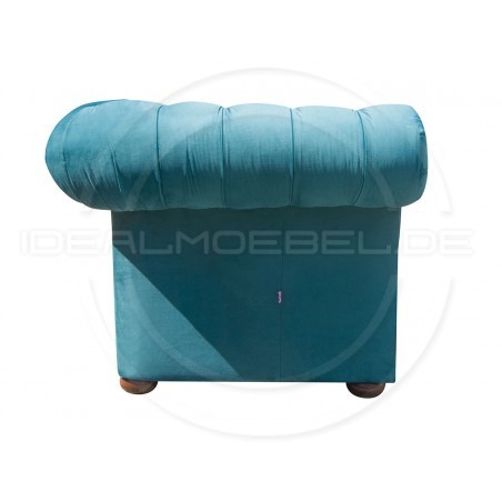 Chesterfield Sofa Classic XL Samt 4,5-Sitzer