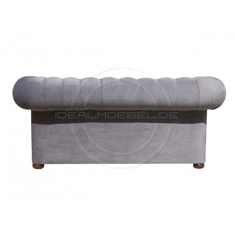 Chesterfield Sofa Classic XL Samt 3,5-Sitzer