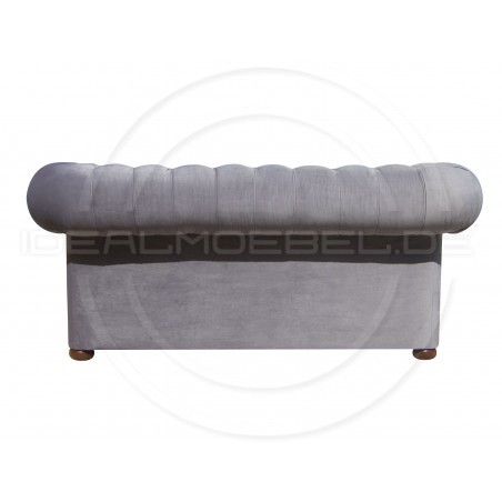Chesterfield Sofa Classic XL Samt 3,5-Sitzer