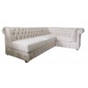 Chesterfield Ecksofa Normal Relax ohne Armlehne 260x200 mit Schlaffunktion, Samt