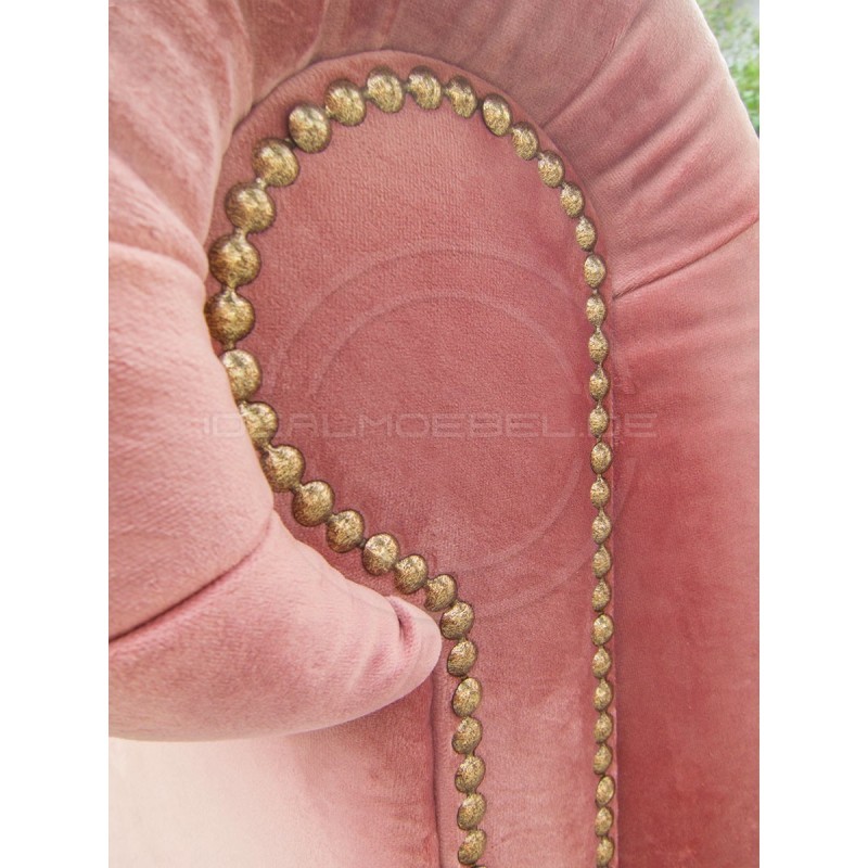 Chesterfield Sofa Canon mit alltagstauglicher Schlaffunktion,  Samt 3-Sitzer