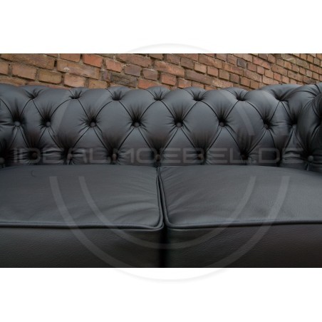 Chesterfield Ledersofa Normal  2- Sitzer