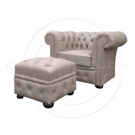 Chesterfield Ledersessel Normal