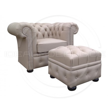Chesterfield Ledersessel Normal