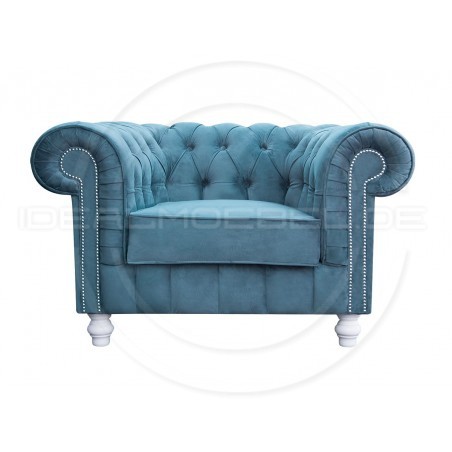 Chesterfield Sessel Canon Samt