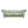 Chesterfield Sofa Lady Samt mit Blumen 3-Sitzer