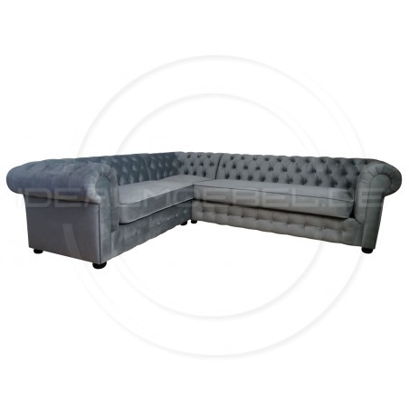 Chesterfield Ecksofa March 220x310 Samt