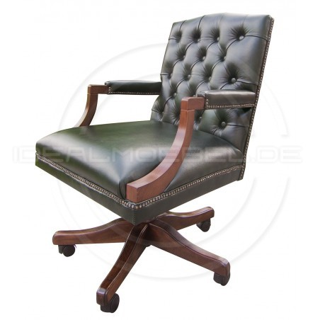 Chesterfield Bürosessel Morall Leder