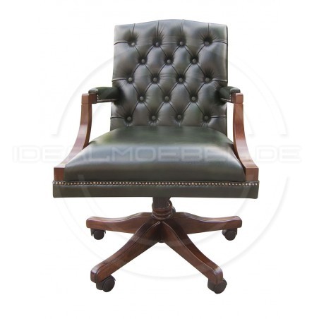 Chesterfield Bürosessel Morall Leder