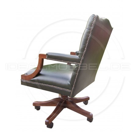 Chesterfield Bürosessel Morall Leder
