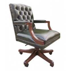 Chesterfield Bürosessel Morall Leder