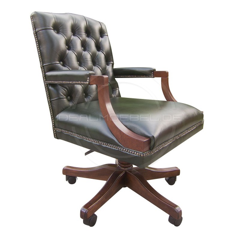 Chesterfield Bürosessel Morall Leder