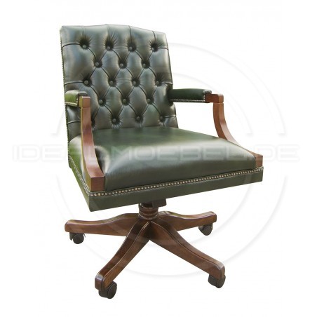 Chesterfield Bürosessel Morall Leder