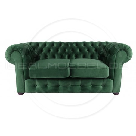 Chesterfield Sofa March Samt 2,5-Sitzer