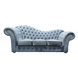Chesterfield Schlafsofa Madame Wave mit Schlaffunktion Samt 3-Sitzer