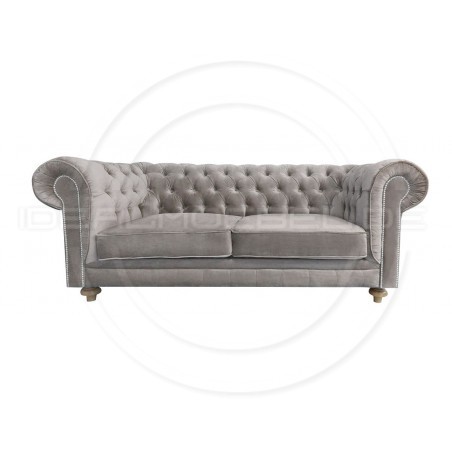 Chesterfield Sofa Lady Samt 2,5-Sitzer