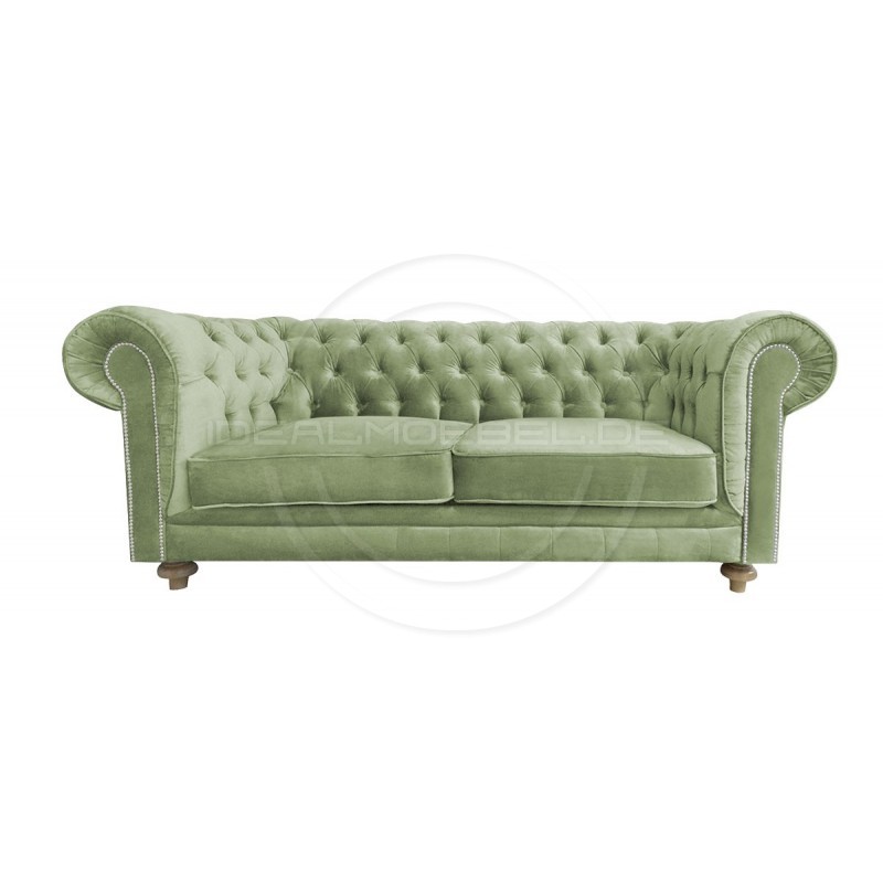 Chesterfield Sofa Lady Samt 2,5-Sitzer
